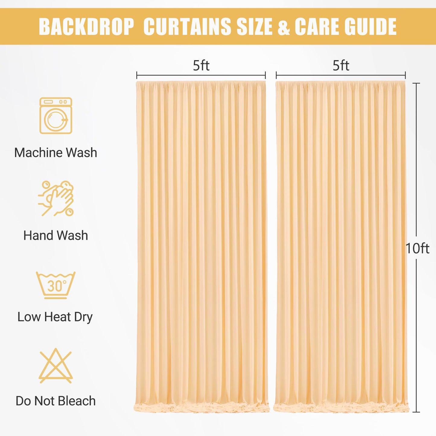 10x10ft Pink Backdrop Curtain with Lights String for Parties Wedding Wrinkle Free Soft Curtains Photo Backdrop Drapes for Girls Birthday Baby Shower Background Decorations 5x10ft, 2 Panels