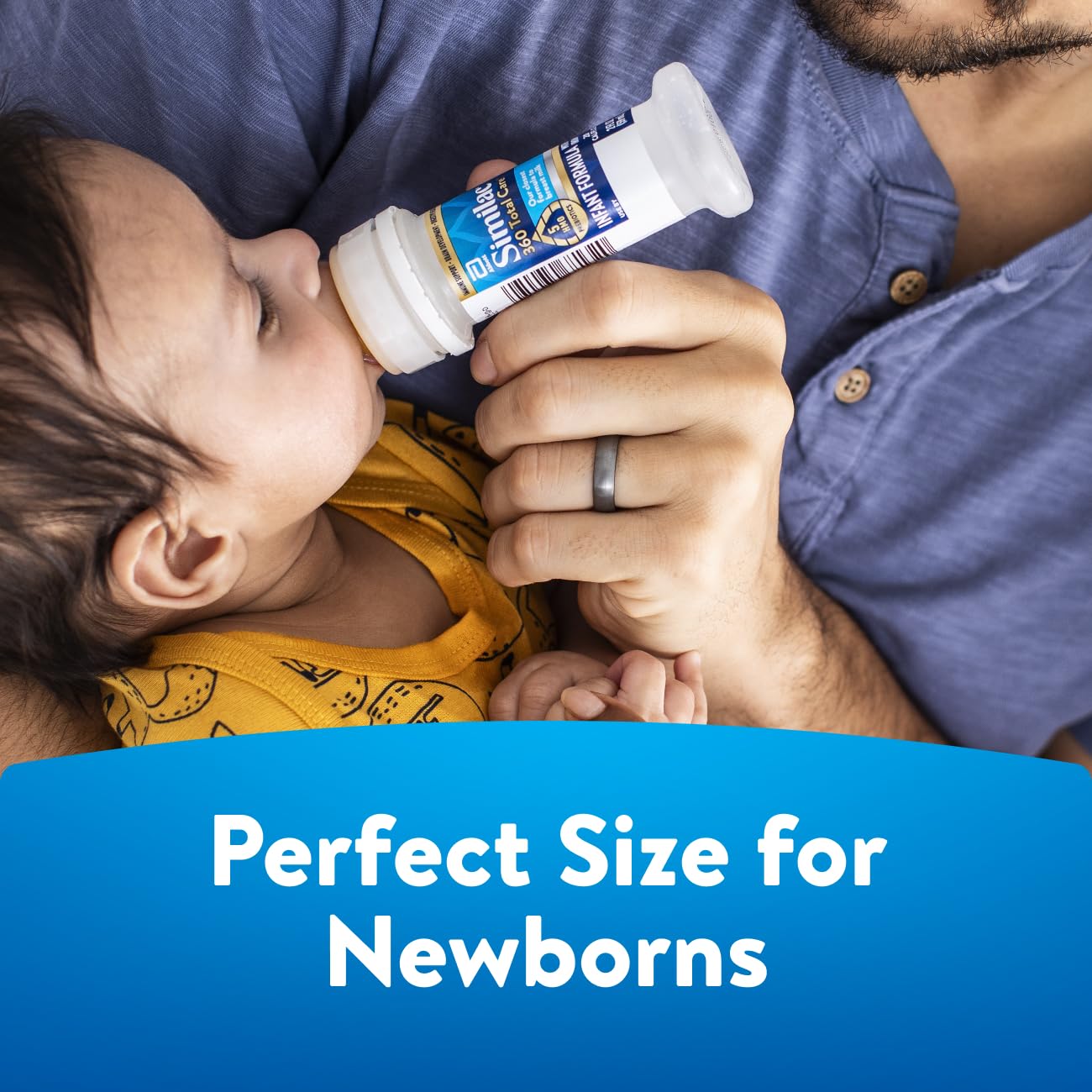 Similac 360 Total Care Infant Formula, Has 5 HMO Prebiotics, Our Closest Prebiotic Blend to Breast Milk, Non-GMO, Baby Formula, Ready to Feed, 8-fl-oz Bottle, Pack of 24