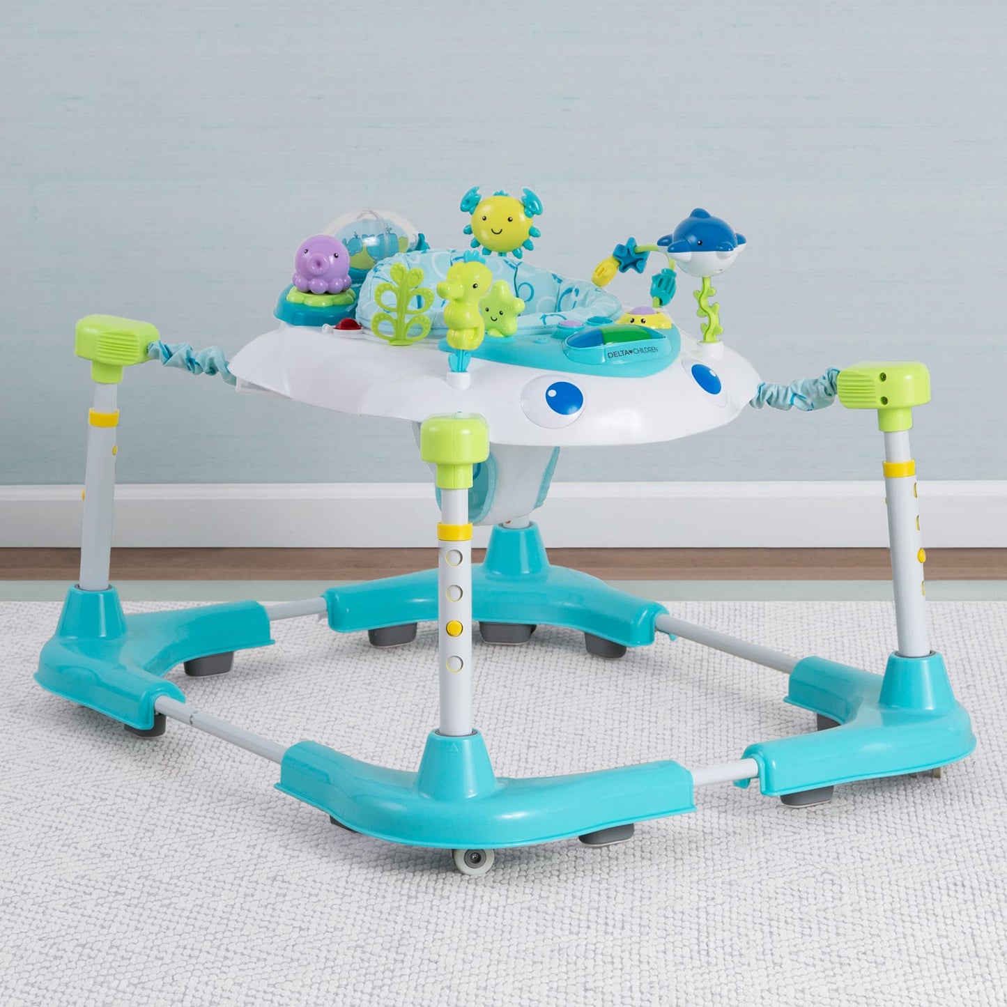 Delta Children Learn2Walk Balancer Baby Walker, Blue Ocean Adventure