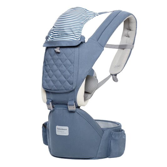 6-in-1 Baby Carrier - Newborn to Toddler, Hip Seat Lumbar Support, 7-41 lbs, All Seasons & Positions, Adjustable Size for Shopping, Hiking, Travelling
