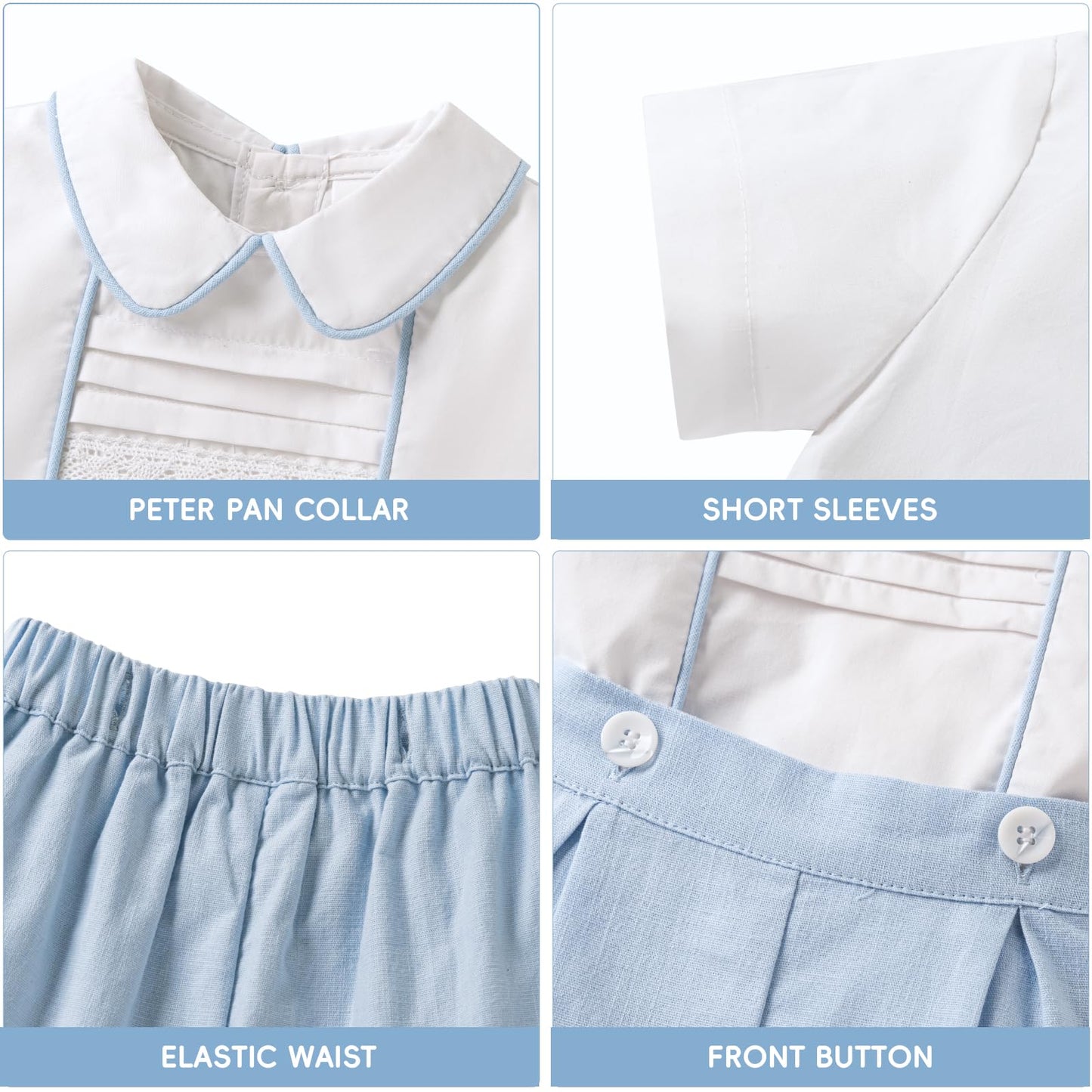Booulfi Baby Boy Toddler Summer Clothes Wedding Birthday Outfits Suit for Boys T-Shirt and Shorts Set