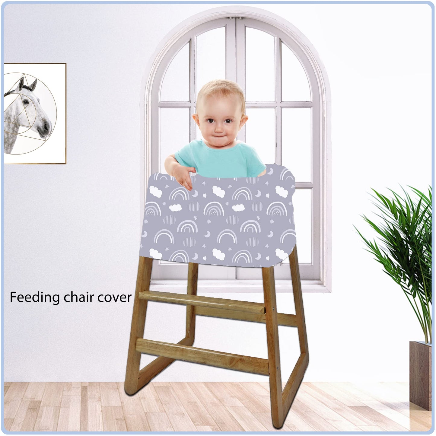 Car Seat Covers Canopy Cover - Multi-use Cover Carseat Canopy, Breathable Breastfeeding Cover, Car Seat Covers for Bbies, Boys & Girls Shower Gifts (Dark Blue Dinosaur)