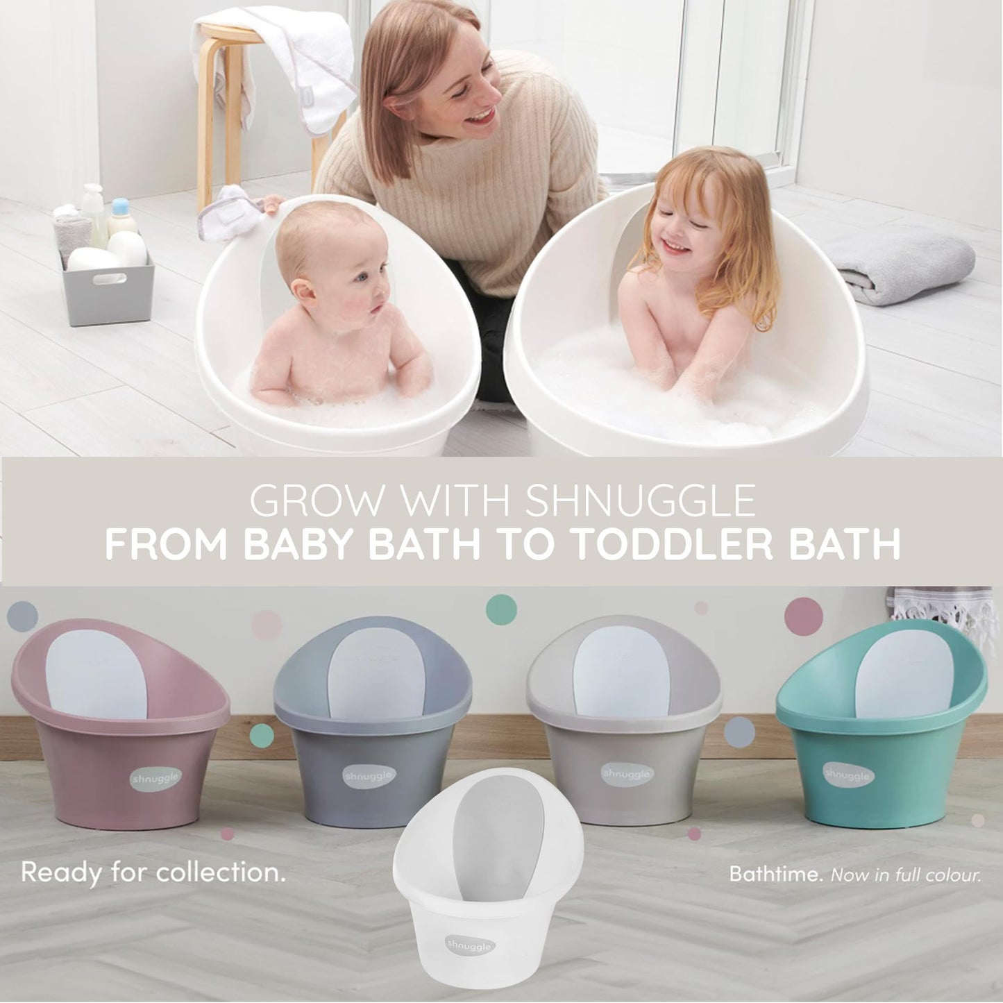 Newborn Baby Bath | Built in Support Bump and Soft Backrest | Suitable from Newborn | Bath Seat Support Includes Plug | Blossom Pink