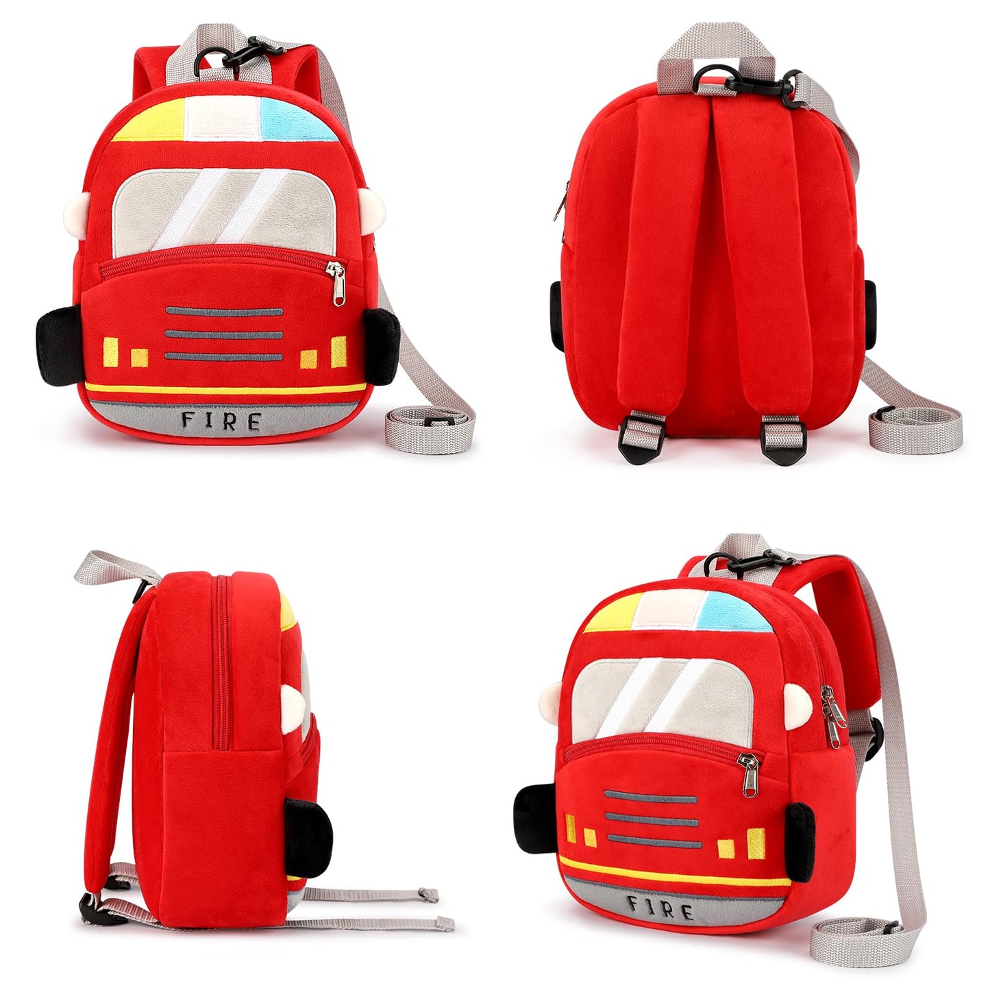 mibasies Toddler Backpacks for Girls 2-4: Plush Backpack -3D Animal Cartoon Mini Travel Bag -10 inch Toddler Backpack Leash