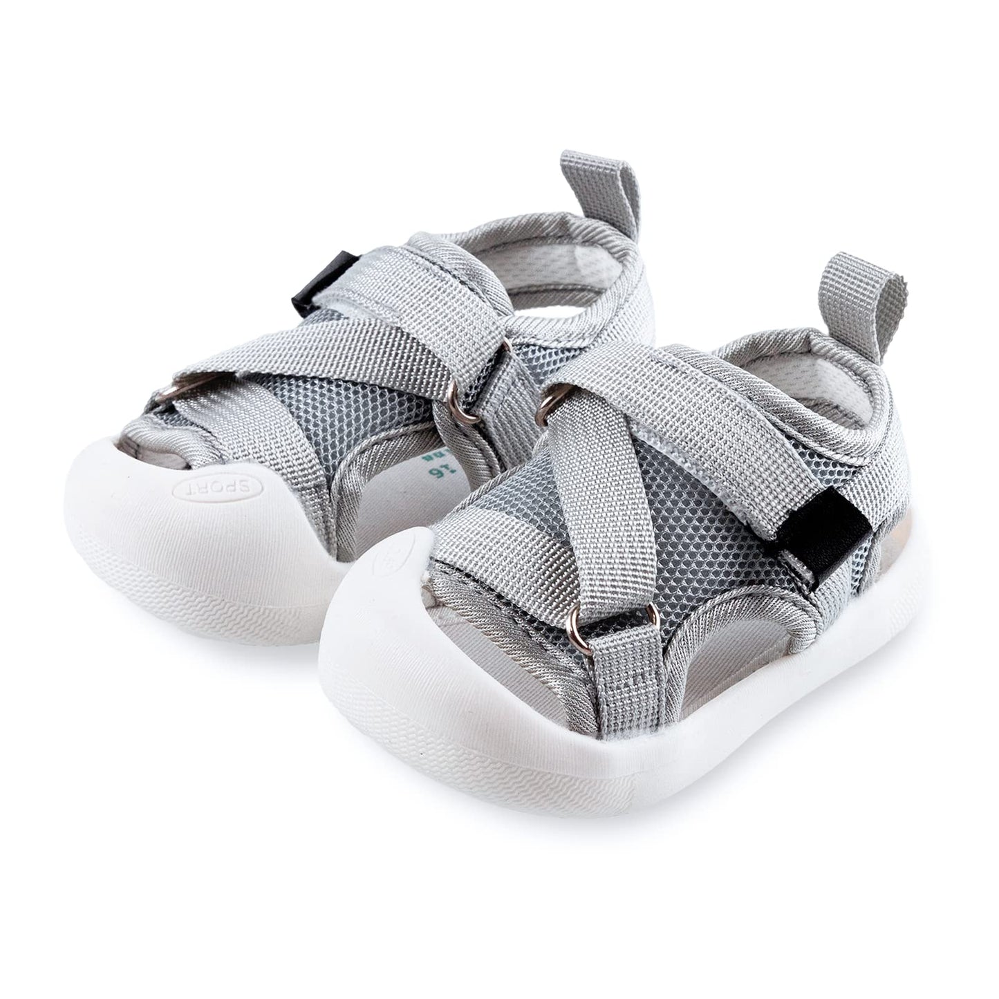 RVROVIC Boys Girls Athletic Sports Sandals Open-Toe Breathable Rubber Sole Beach Water Shoes for Toddler