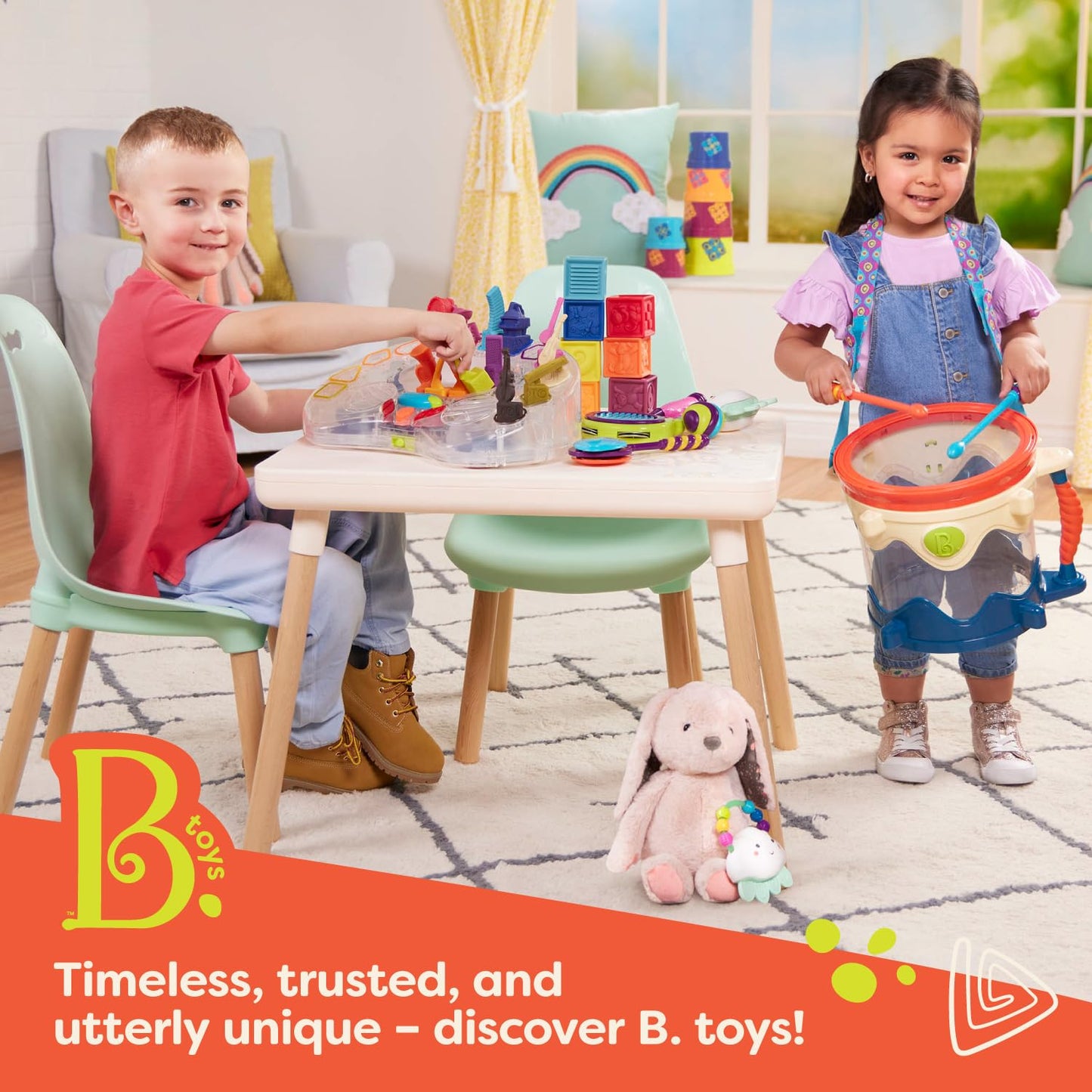 B. toys – Baby Blocks – Stacking & Building Toys For Babies – 10 Soft & Educational Blocks- Numbers, Shapes, Colors, Animals- One Two Squeeze- 6 Months +