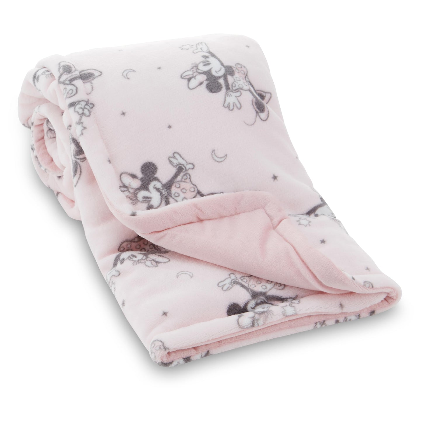 Disney Mickey Mouse, Minnie Mouse, Winnie The Pooh, Lilo and Stitch 2-Ply Infant Blanket - Soft Fleece with Polyfill - Cozy and Warm Baby Blanket for Baby Boys and Girls, 30x40 Inches