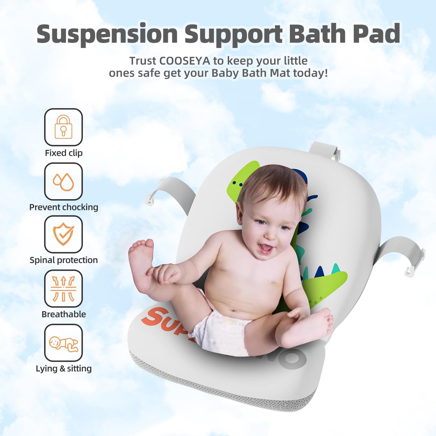 Collapsible Baby Bathtub for Newborn, Foldable Baby Bath Tub with Thermometer & Soft Floating Cushion & Drain Hole, Portable Travel Infant Bath Tubs for Newborns to Toddler 0-36 Months Girl, Pink