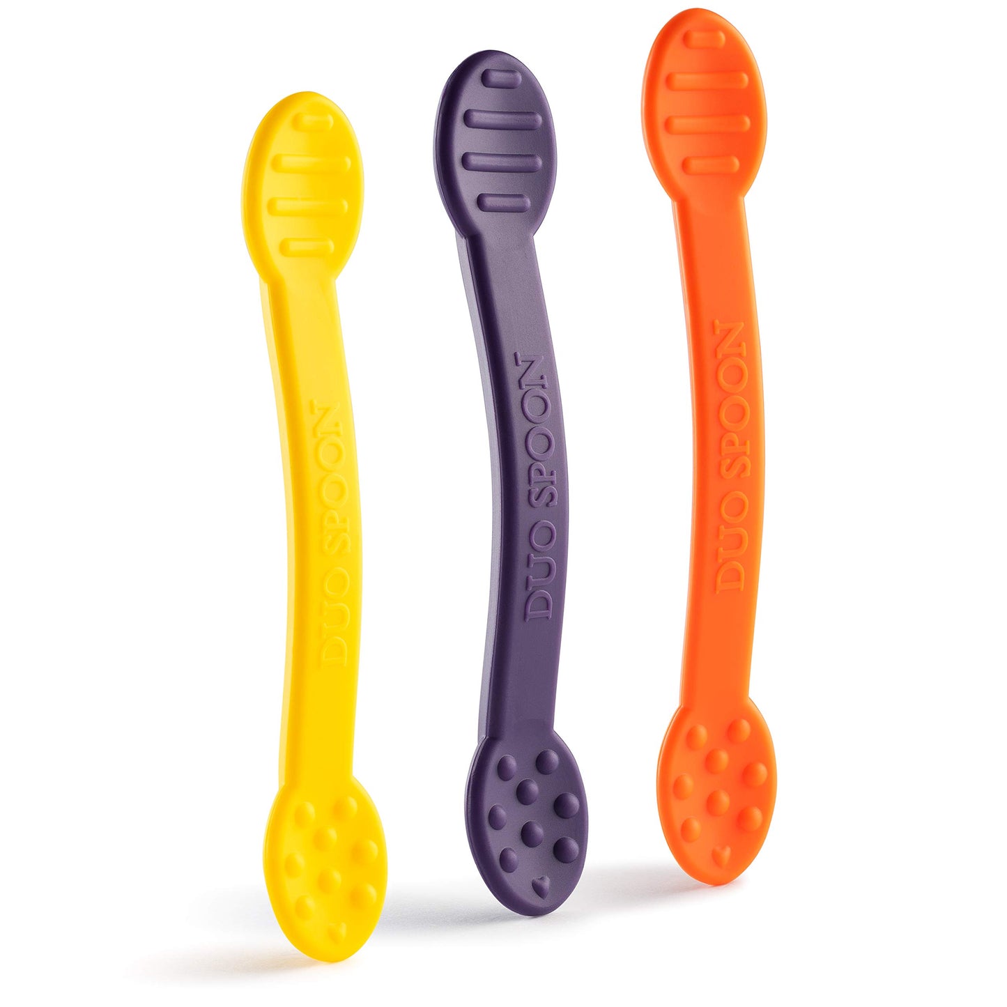 Special Supplies Duo Spoon Oral Motor Therapy Tools, 3 Pack, Textured Stimulation and Sensory Input Treatment for Babies, Toddlers or Kids, BPA Free Silicone with Flexible, Easy Handle