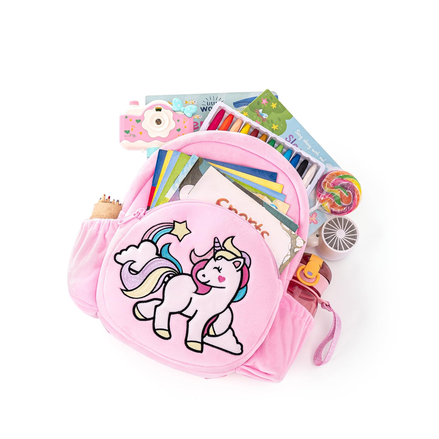 Lazada Girls Backpack with Doll Toddler Toys Baby Girls Gifts Rag Dolls 9.5“