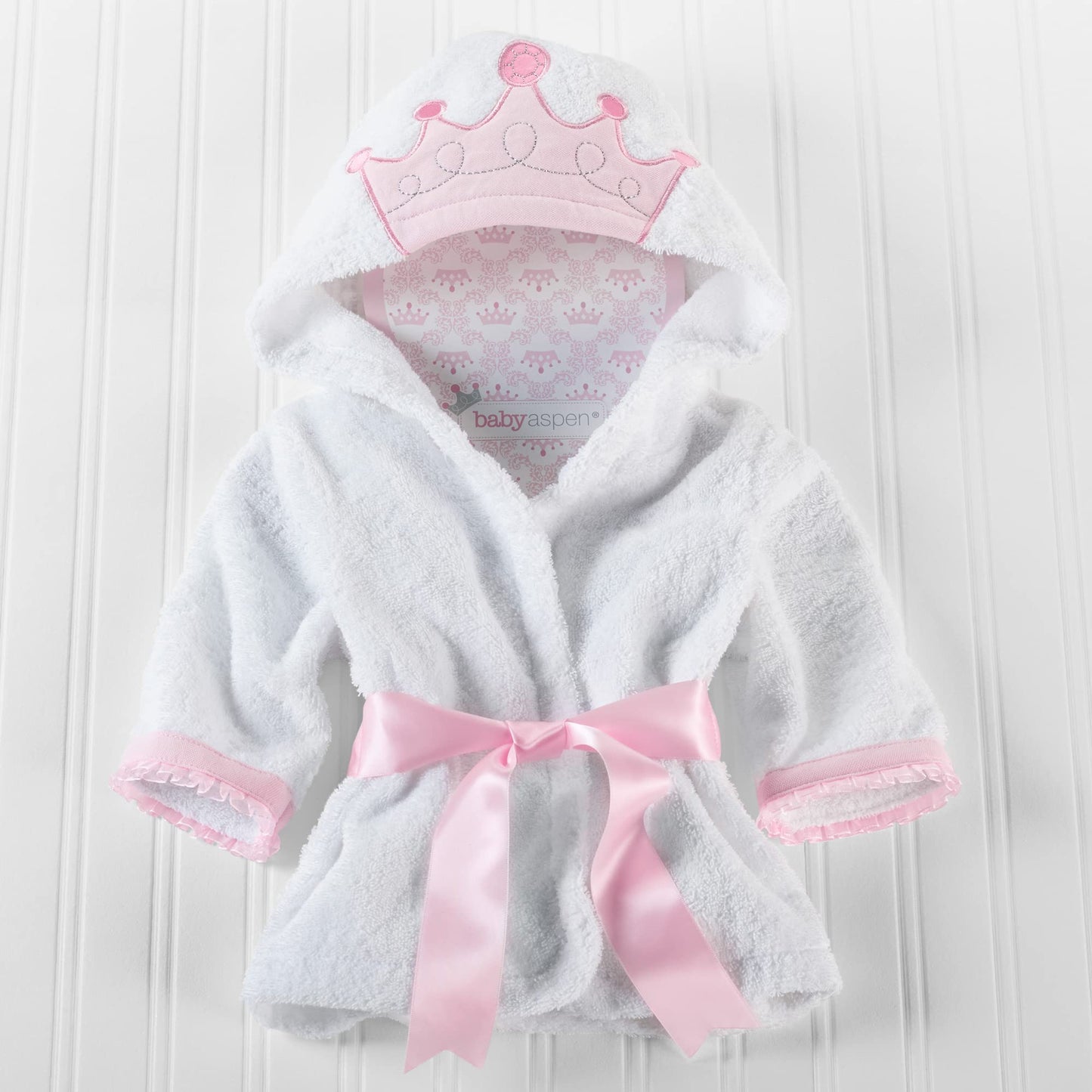 Baby Aspen "Utterly Adorable Cow Hooded Towel/Baby Robe, 0-9 Months