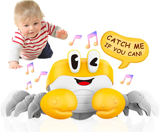 BEKILOLE Tummy Time Toys Baby Toys 6-12 Months | Musical Toddler Boys Girls Birthday Gift for Age 0+ Months | Battery NOT Included - Pink