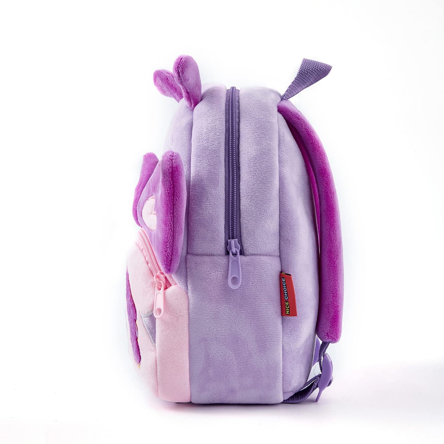 NICE CHOICE Cute Toddler Backpack Toddler Bag Plush Animal Cartoon Mini Travel Bag for Baby Girl Boy 2-6 Years(Grey Elephant)
