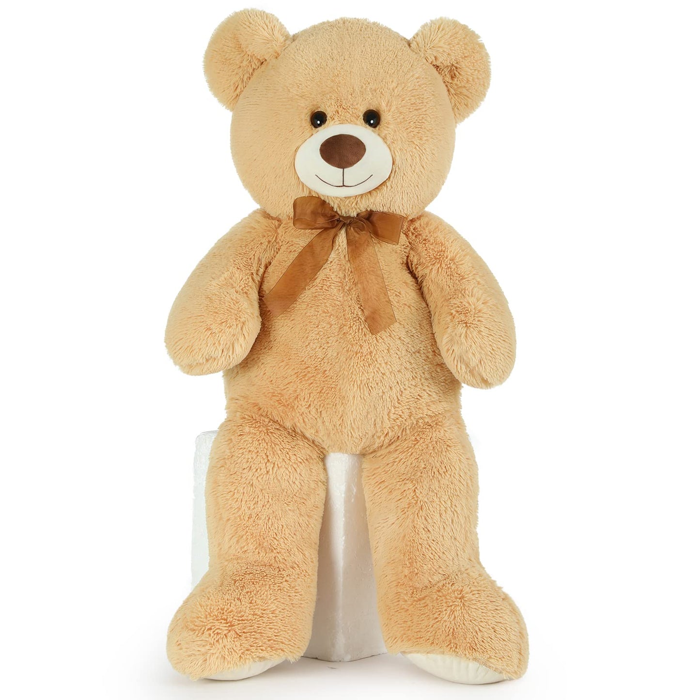 51 inch Big Teddy Bear Cute Giant Stuffed Animals Soft Plush Toy for Girlfriend Kids for Birthday Christmas Valentine's Day