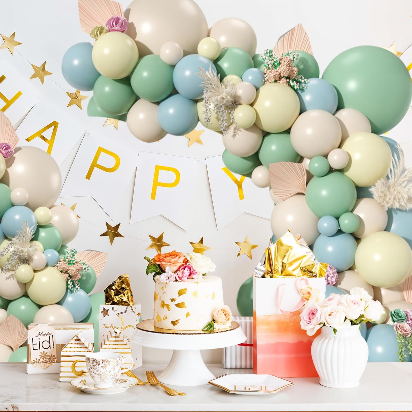 Dusty Pink Brown Balloon Arch Kit, Double Stuffed Blush Brown Cream Beige Nude Tan Pink Balloons Boho Balloon Garland Kit for Birthday Baby Shower Wedding Bridal Shower Gender Reveal Party Decoration