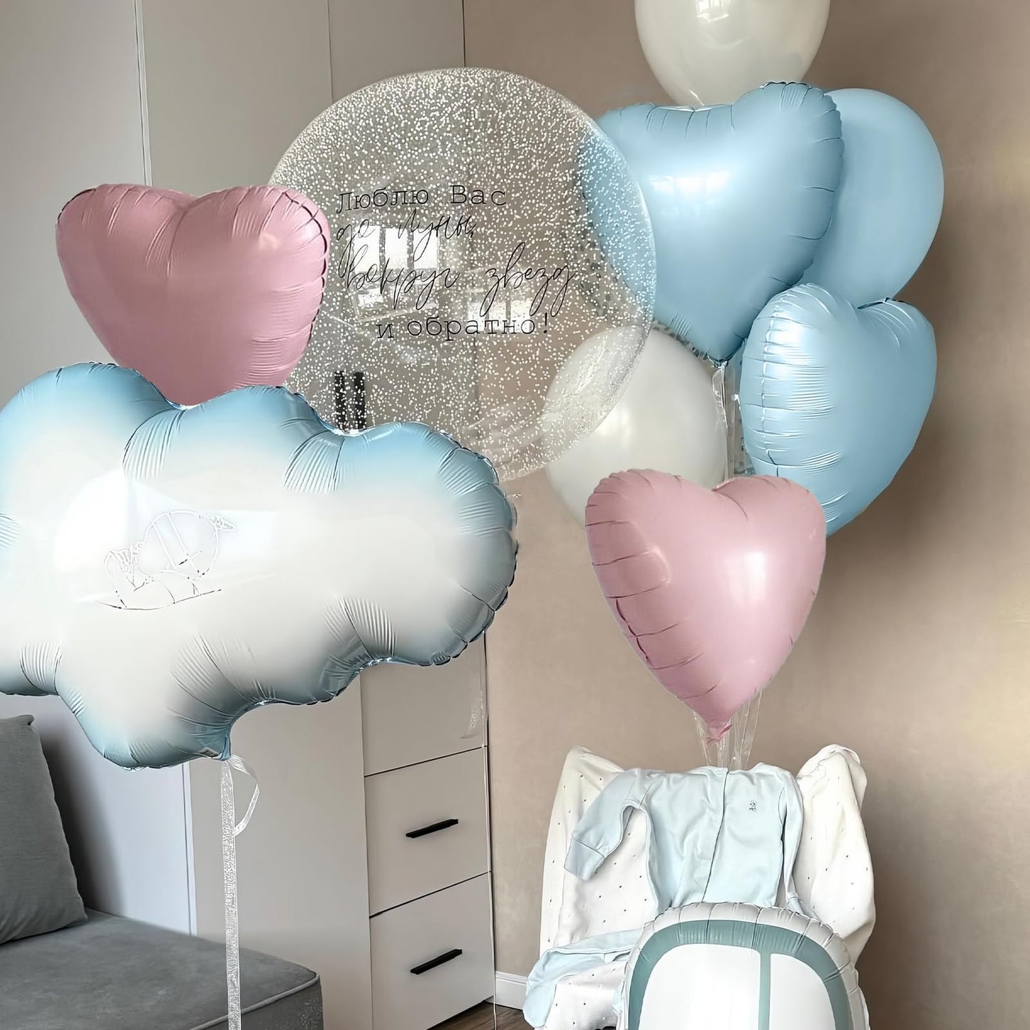 Sage Green Gold Heart Balloons,12Pcs Light Gold Heart Shaped Foil Balloons,18Inch Cream White Helium Mylar Balloon for Baby Shower Birthday Anniversary Wedding Party Decorations
