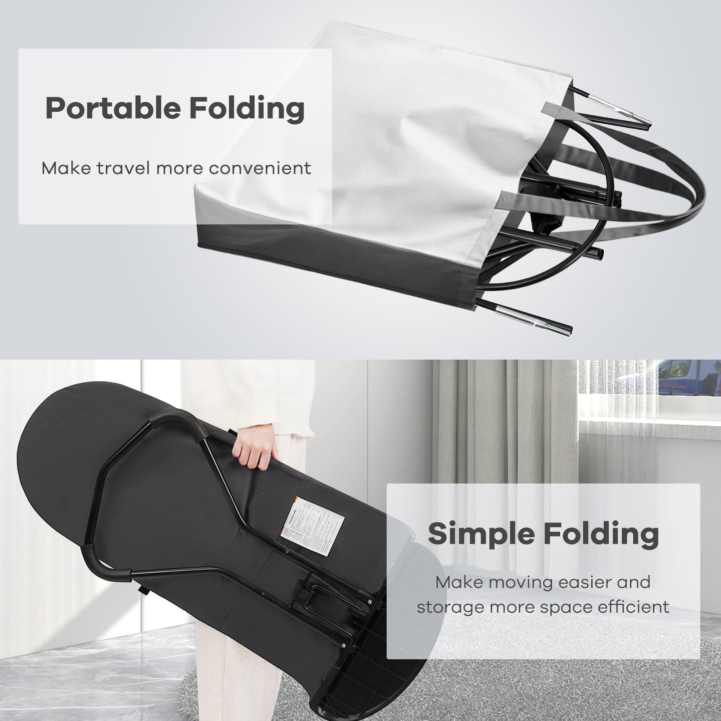 HKAI Baby Bouncer, Portable Baby Bouncer Seat for Babies 0-18 Months, 100% Cotton Fabrics, 3 Modes of use with Rocker and Stationary Options, Infant Rocker Chair with Hanging Toys-Organic Oat