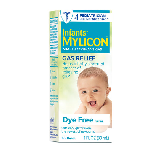MYLICON Infants Gas Relief Drops for Infants and Babies, Dye Free Formula, 1 Fluid Ounce