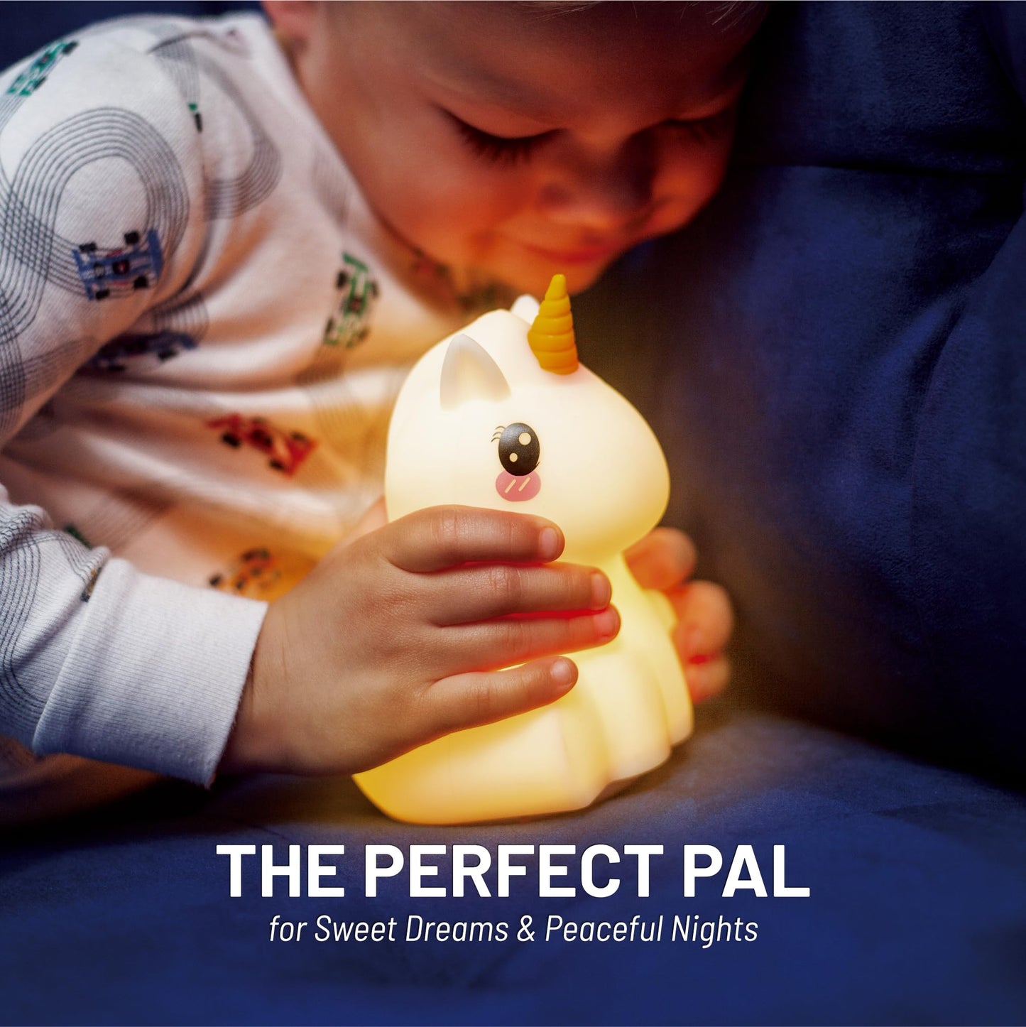 Lumipets Bear, Kids Night Light, Play Music, Silicone Nursery Light for Baby and Toddler, Squishy Night Light for Kids Room, Animal Night Lights for Girls and Boys, Kawaii Lamp, for Bedroom