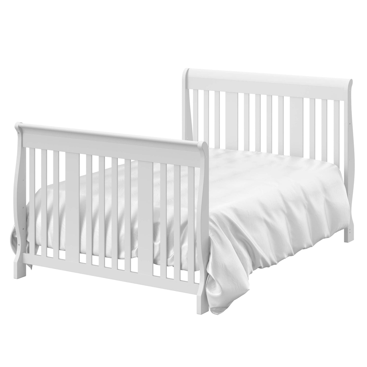 Storkcraft Portofino 5-in-1 Convertible Crib and Changer (Espresso) – Crib and Changing -Table Combo with 3 Drawers, Includes Baby Changing Pad, Converts to Full-Size Bed
