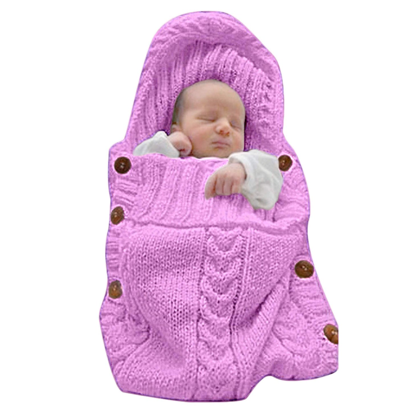 XMWEALTHY Newborn Baby Wrap Swaddle Blanket Knit Sleeping Bag Receiving Blankets Stroller Wrap for Baby(Dark Gray) (0-6 Month)