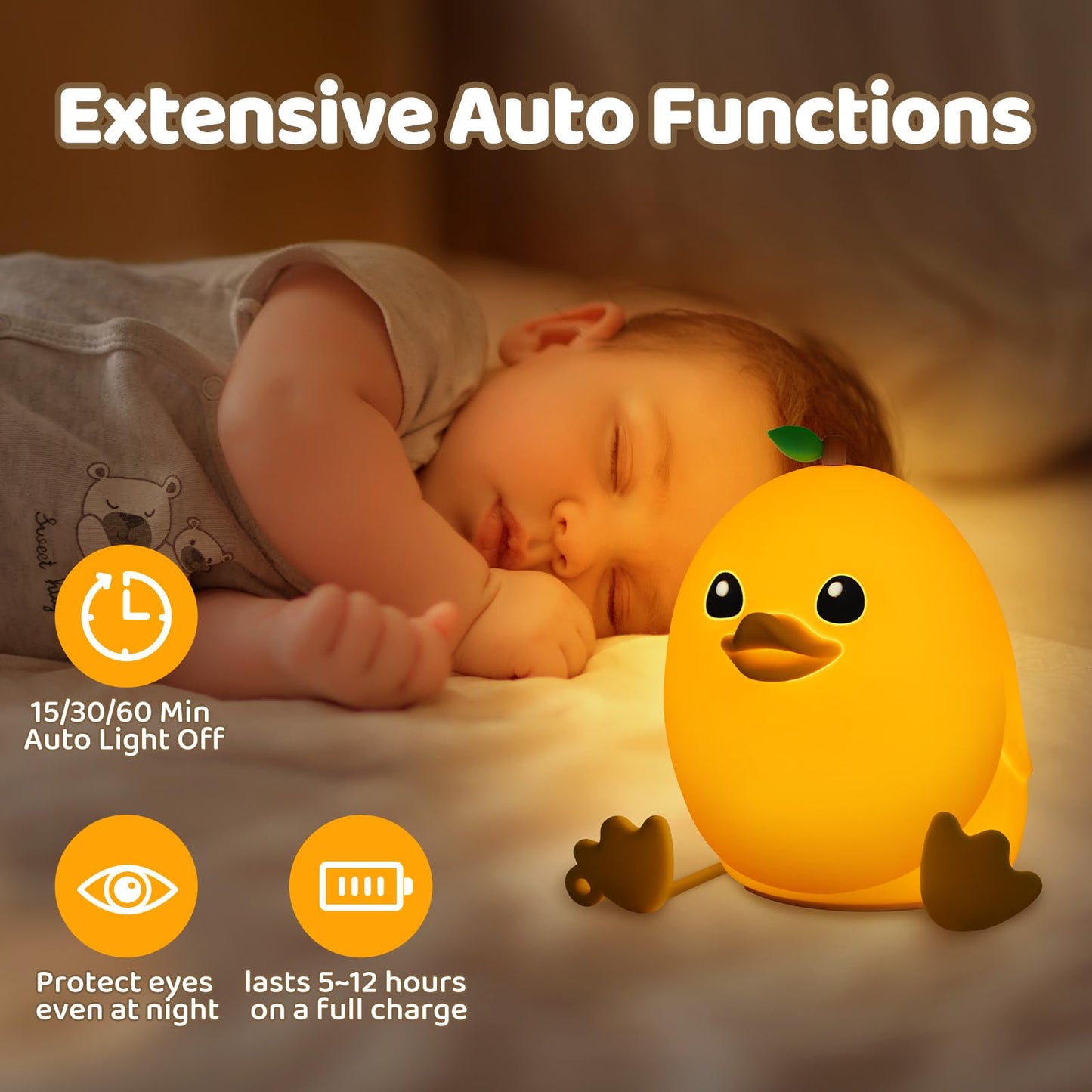 Huggwaii Squishy Axolotl Night Light for Kids – Dimmable Silicone Axolotl Lamp, 2025 Upgraded Baby Night Light, Rechargeable, 20H Battery Life, Sleep Aid Gift for Toddlers, Girls&Room Decor