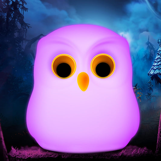 Nursery Night Light, RGB Bunny with 7 Colors & 3 Dim Levels, Rechargeable Silicone, Room Decor & Kids Gift