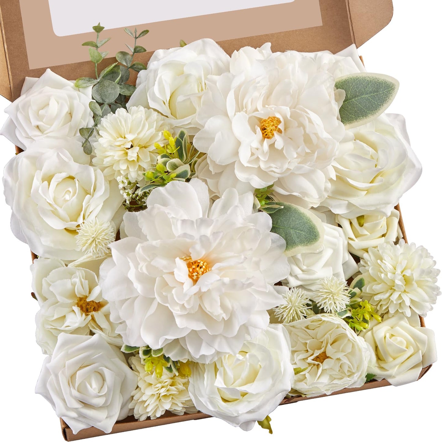 Serwalin Pink Artificial Flowers, Silk Fake Flowers for DIY Wedding Bridal Bouquets, Wedding Cake Flowers for Table Centerpieces Baby Shower Birthday Party Home Decorations