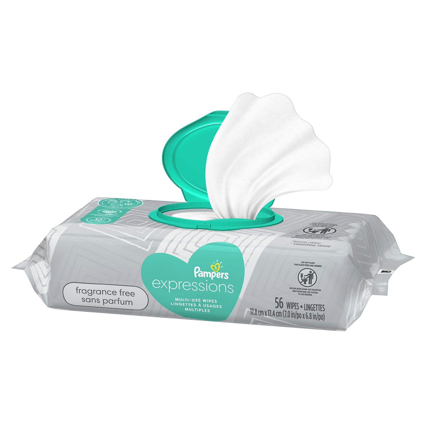 Pampers Baby Wipes Multi-Use Fragrance Free 9X Pop-Top Packs 504 Count