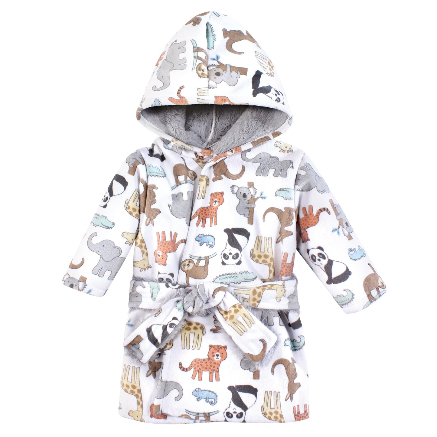 Hudson Baby Unisex Baby Mink with Faux Fur Lining Pool and Beach Robe Cover-ups