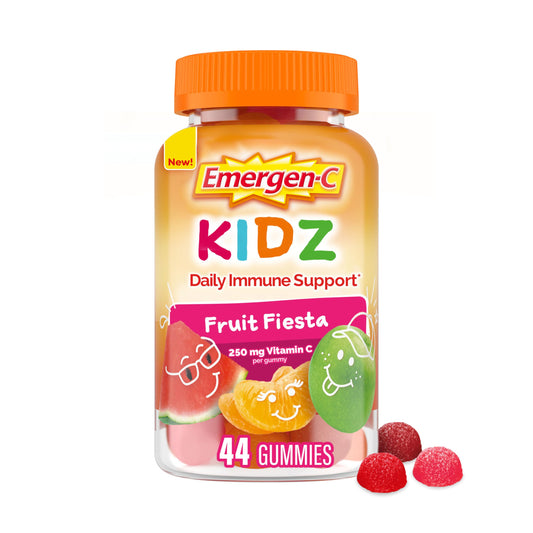 Emergen-C Kidz Daily Immune Support Dietary Supplements, Flavored Gummies with Vitamin C and B Vitamins for Immune Support, Berry Bash - 44 Count