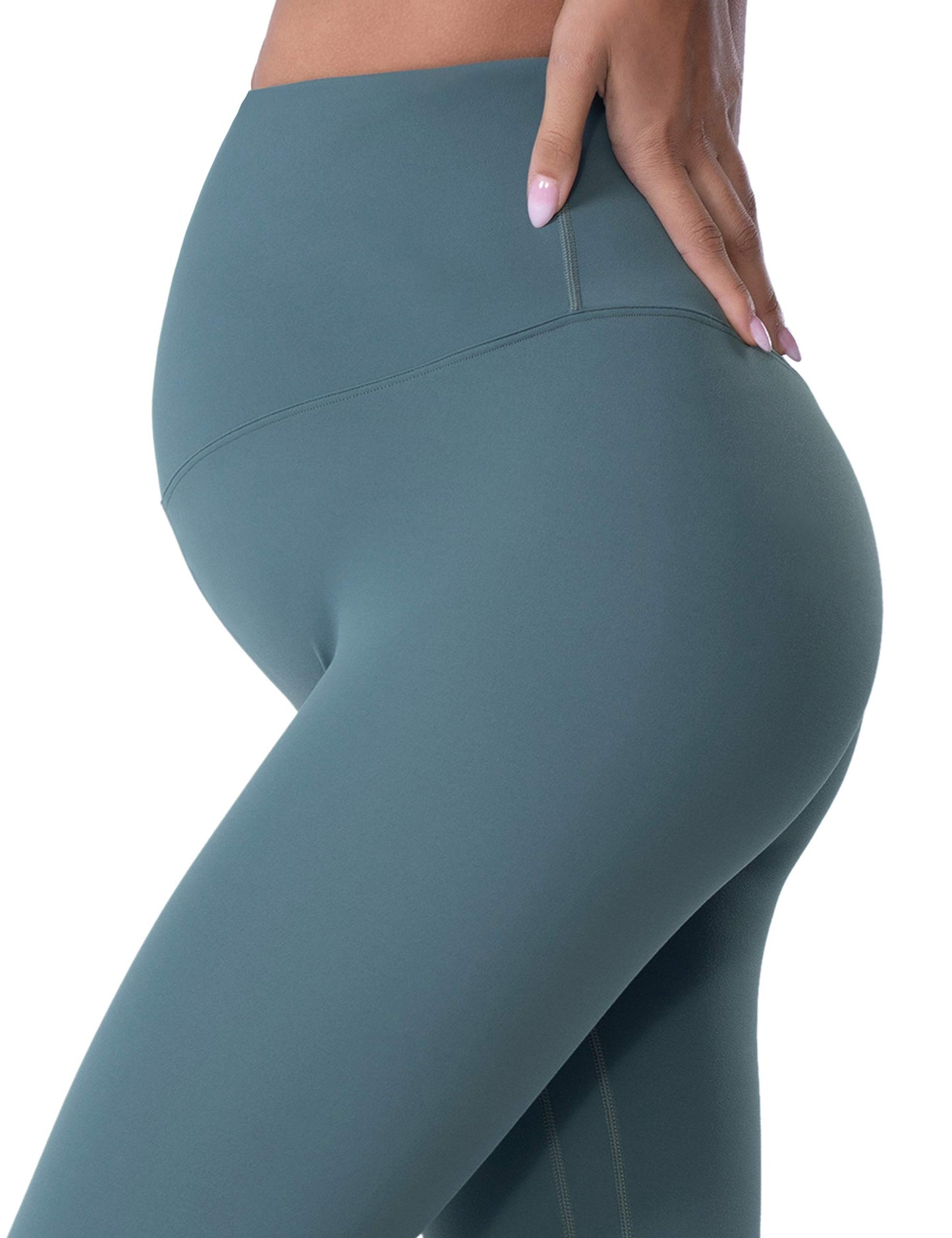 POSHDIVAH Women's Maternity Leggings Over The Belly Pregnancy Yoga Pants Active Wear Workout Leggings