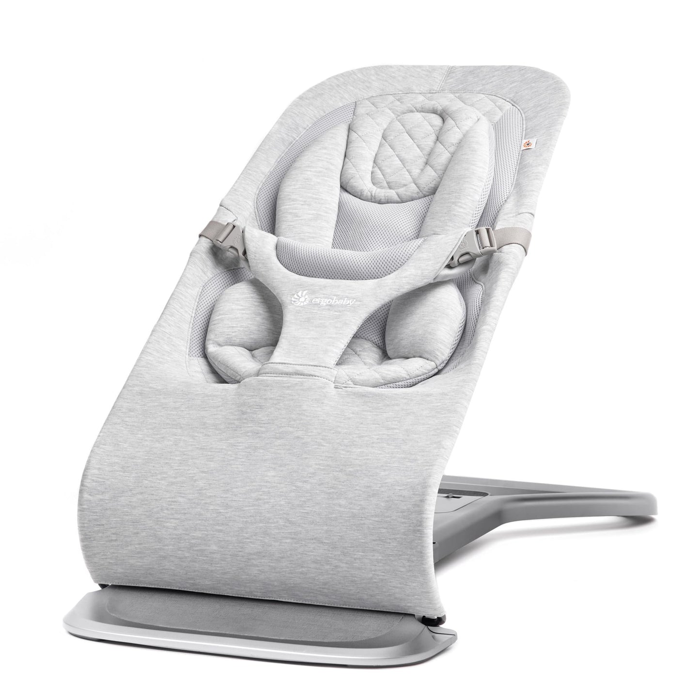 Ergobaby Evolve 3-in-1 Mesh Bouncer, Adjustable Multi Position Baby Bouncer Seat, Fits Newborn to Toddler, Grey Mesh