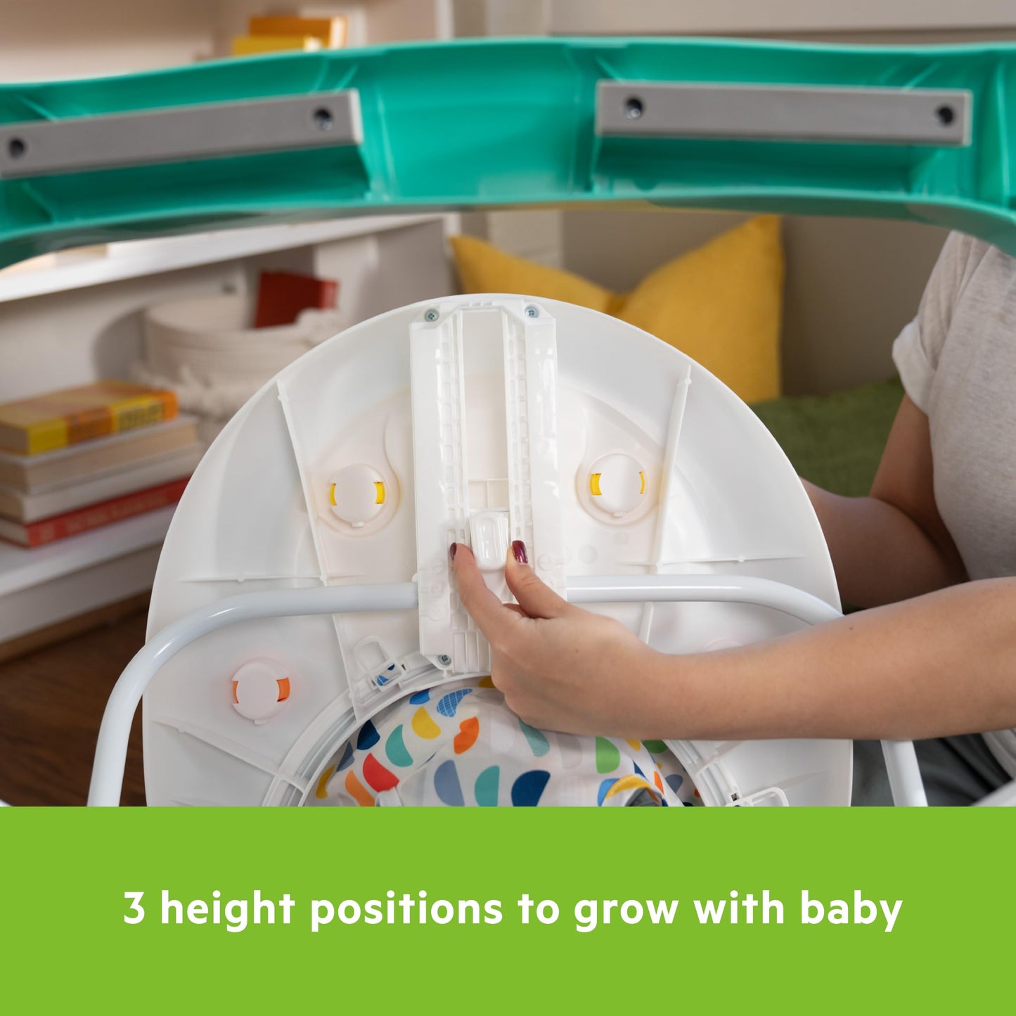 Bright Starts JuneBerry Walk-A-Bout Baby Walker and Entertainer, Removeable Floor Toy, with Easy Fold Frame for Storage, Ages 6 Months +