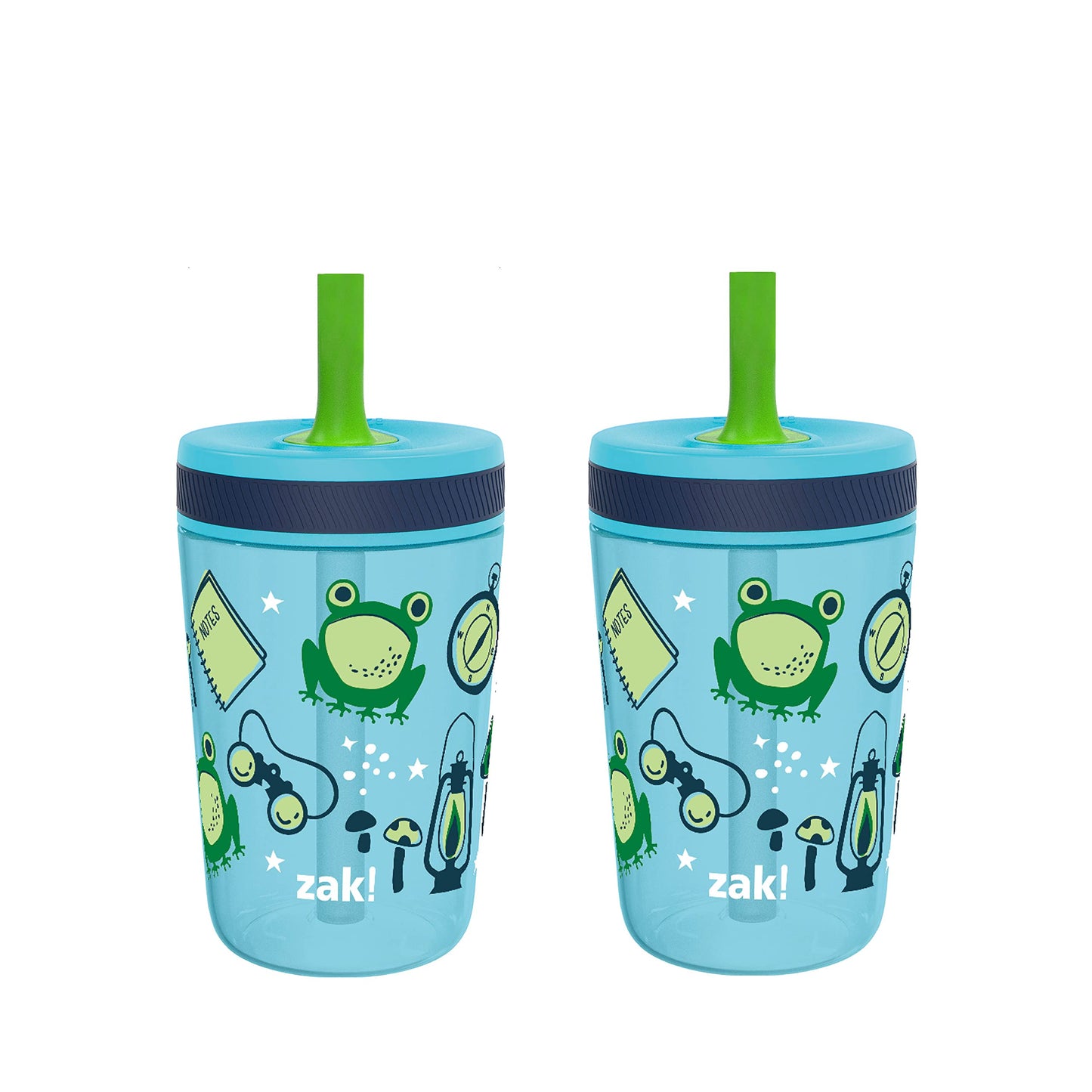 Zak Designs Disney Princess Kelso Toddler Cups For Travel or Home, 15oz 2-Pack Plastic Sippy Cups, Leak-Proof For Kids (Ariel, Aurora, Belle, Cinderella, Jasmine, Mulan, Rapunzel, Tiana)