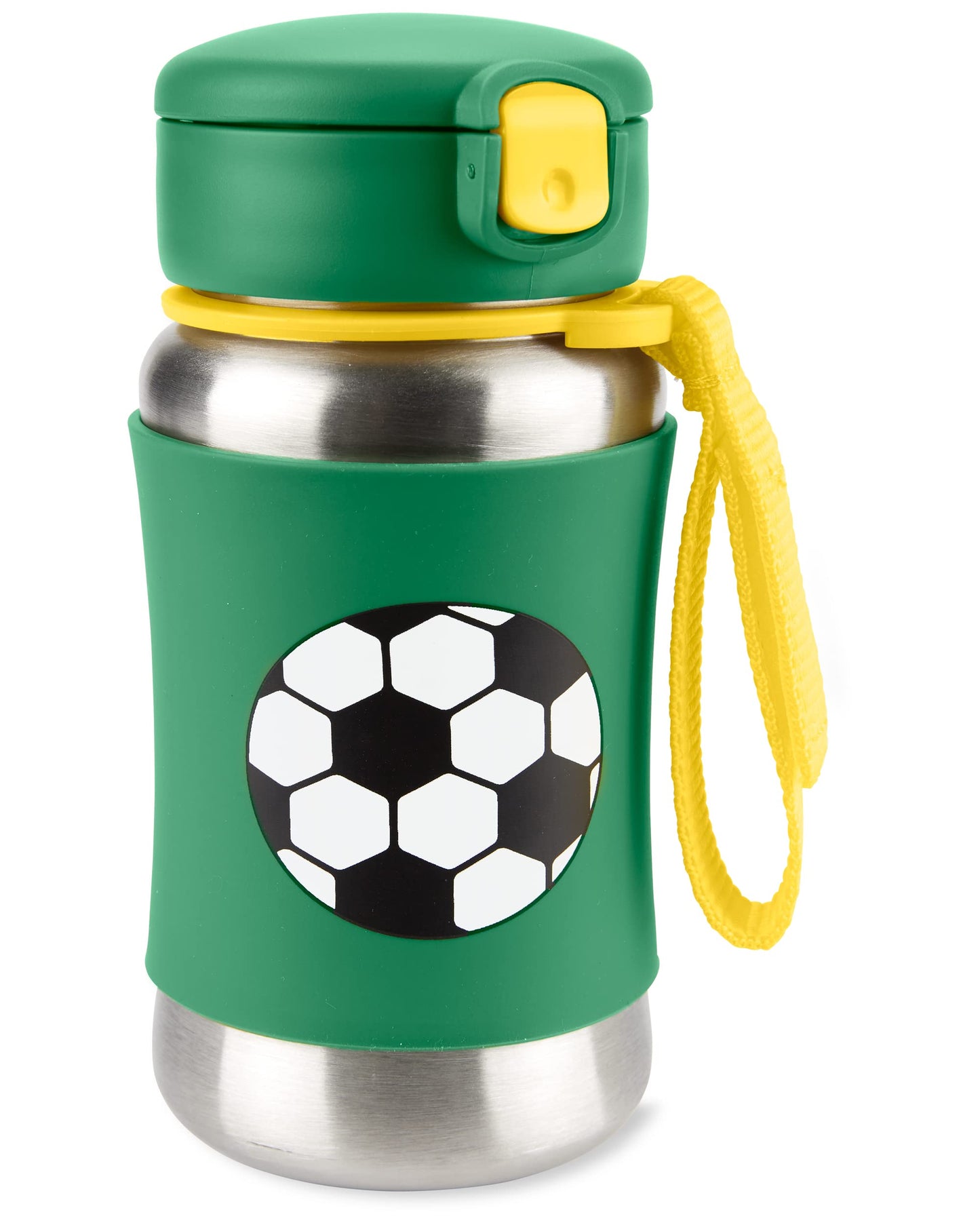 Skip Hop Toddler Sippy Cup with Straw, Sparks Stainless Steel Straw Bottle, Ice Cream