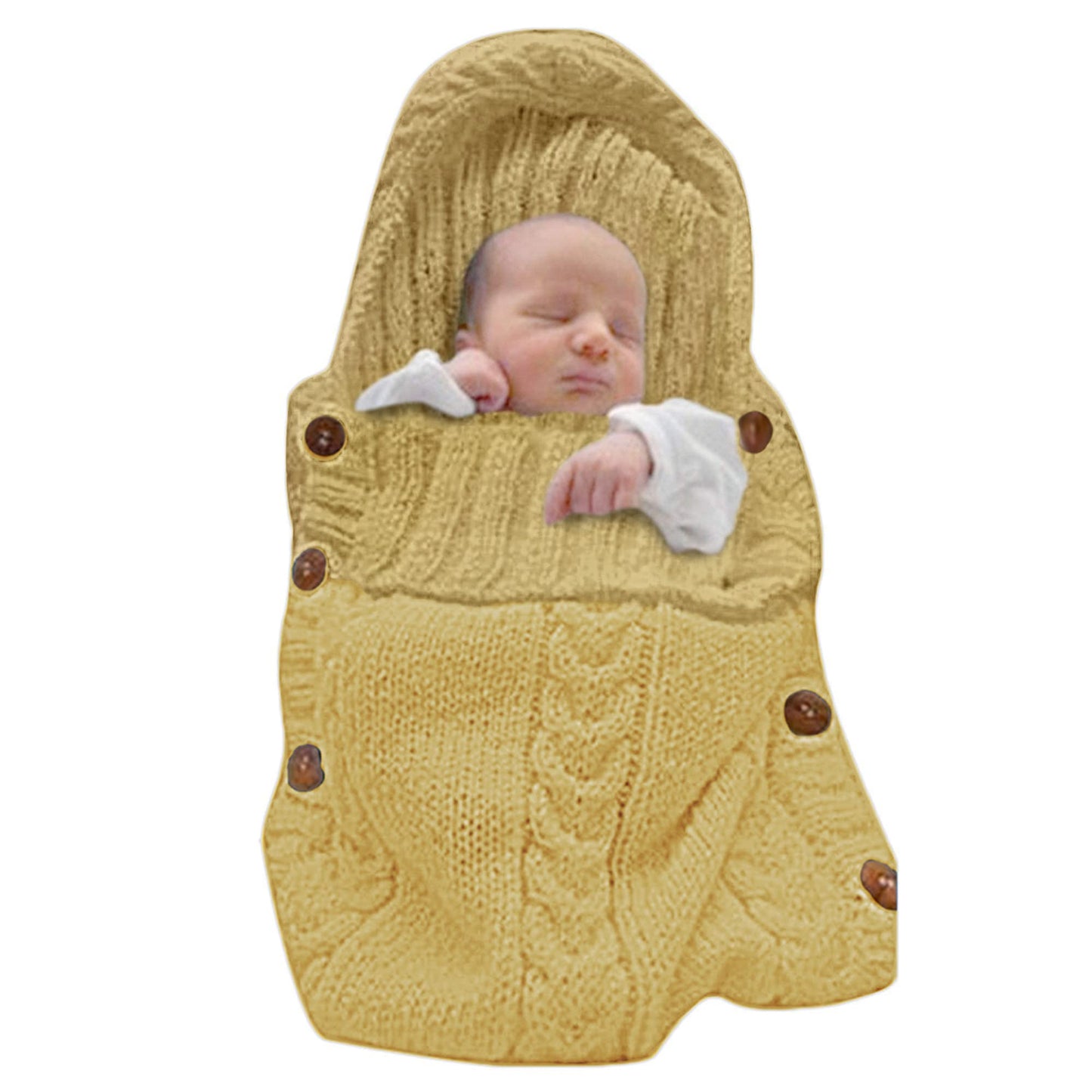 XMWEALTHY Newborn Baby Wrap Swaddle Blanket Knit Sleeping Bag Receiving Blankets Stroller Wrap for Baby(Dark Gray) (0-6 Month)