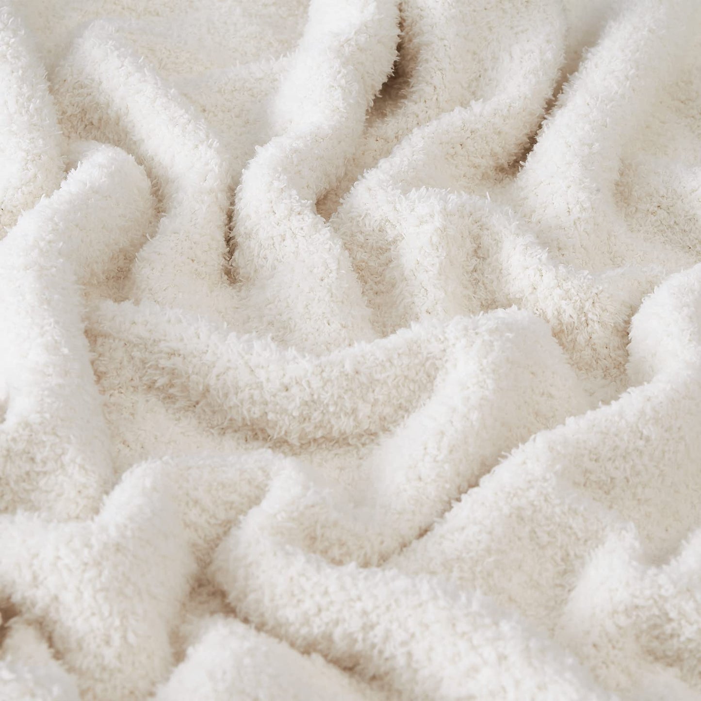 CYMULA Kids Blanket for Boys Girls 30x40 inches, Soft Cozy Fuzzy Swaddle Throw Blanket for Crib Stroller, White