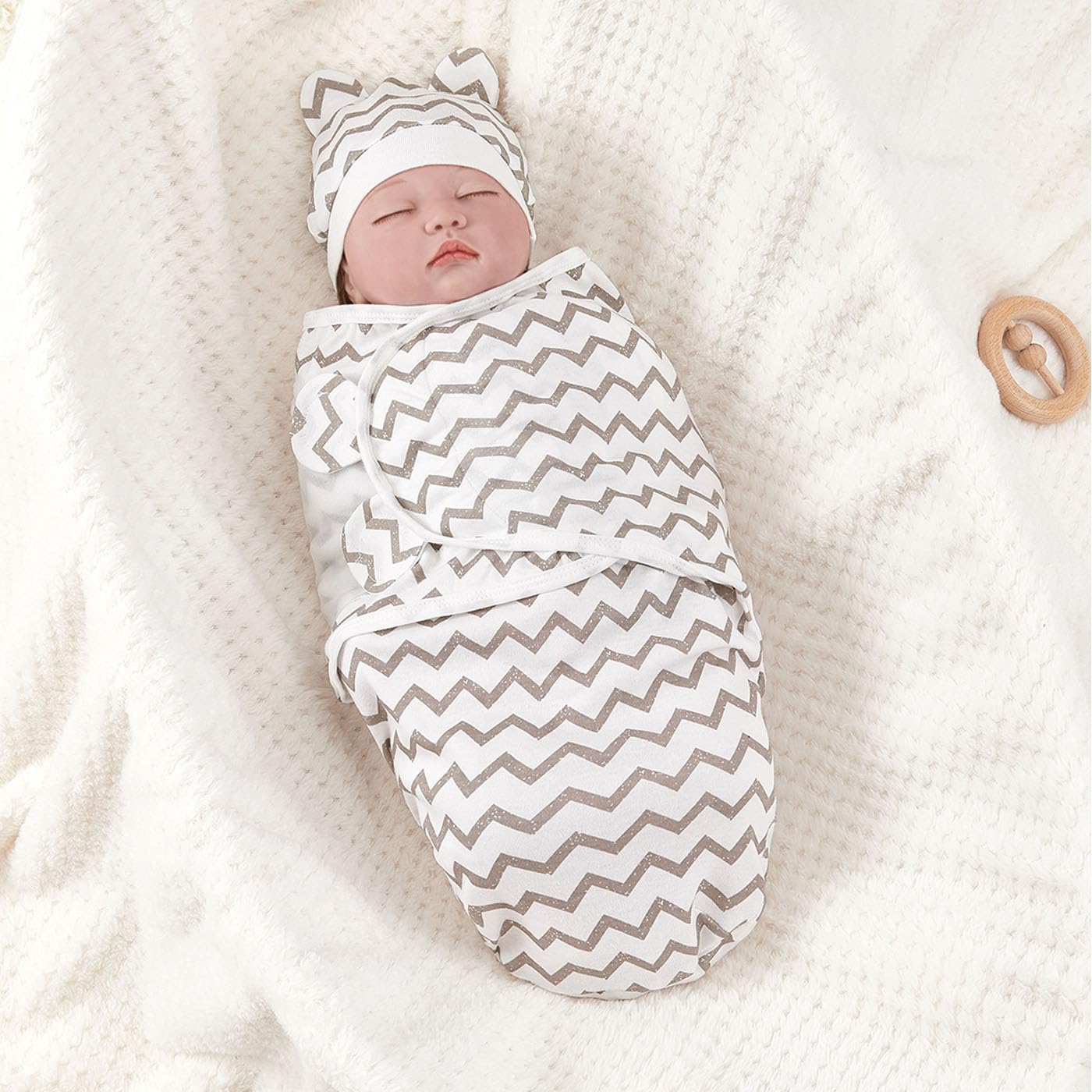 3-Pack Organic Baby Swaddle Sleep Sacks - Newborn Swaddle Sack - Baby Sleep Sack - Baby Swaddle Blanket Wrap…
