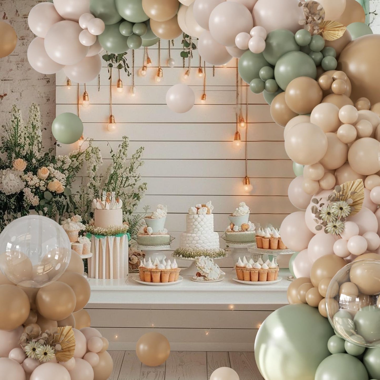 Dusty Blue Balloon Arch Kit 132Pcs Dusty Blue and White Balloon Arch Garland Kit Include Dusty Blue White Pastel Blue Clear Balloons for Birthday Wedding Baby Shower Bridal Party Decorations