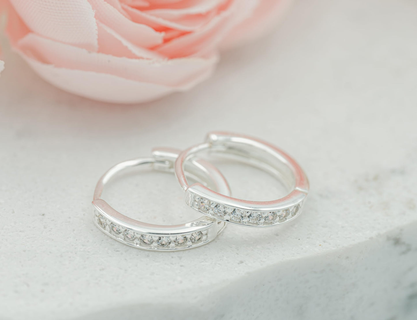 Cherished Moments Sterling Silver and 14K Gold Plated 10mm Hoop Earrings