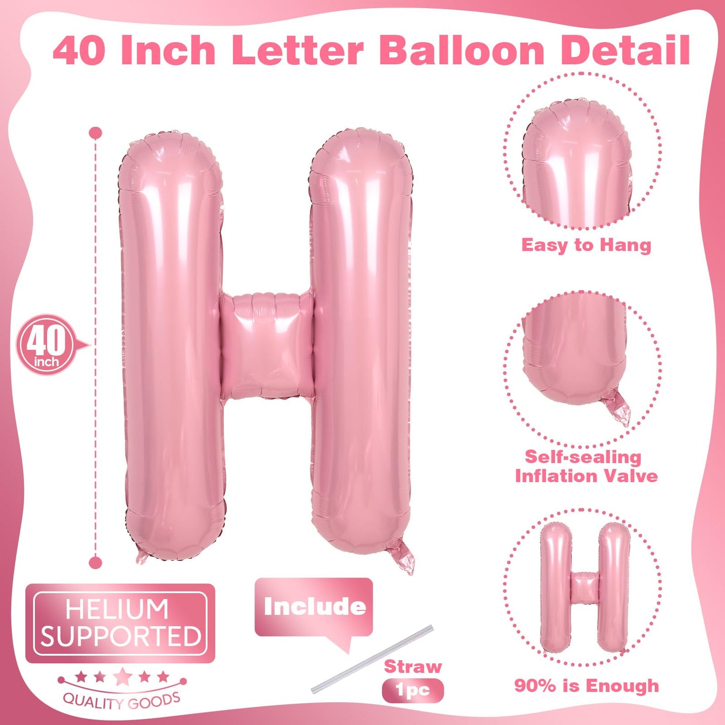 40 Inch Beige OH BABY Balloon for Baby Shower, Large Cream White Oh Baby Balloons Letters with Ribbon, Neutral Ivory Alphabet Oh Baby Balloon Banner Sign for Gender Reveal Backdrop Party Decorations