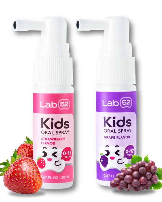 LAB52 Kids Oral Spray, Xylitol Flavor Free Spray for Toddlers & Preschoolers, Fluoride-Free Daily Oral Care