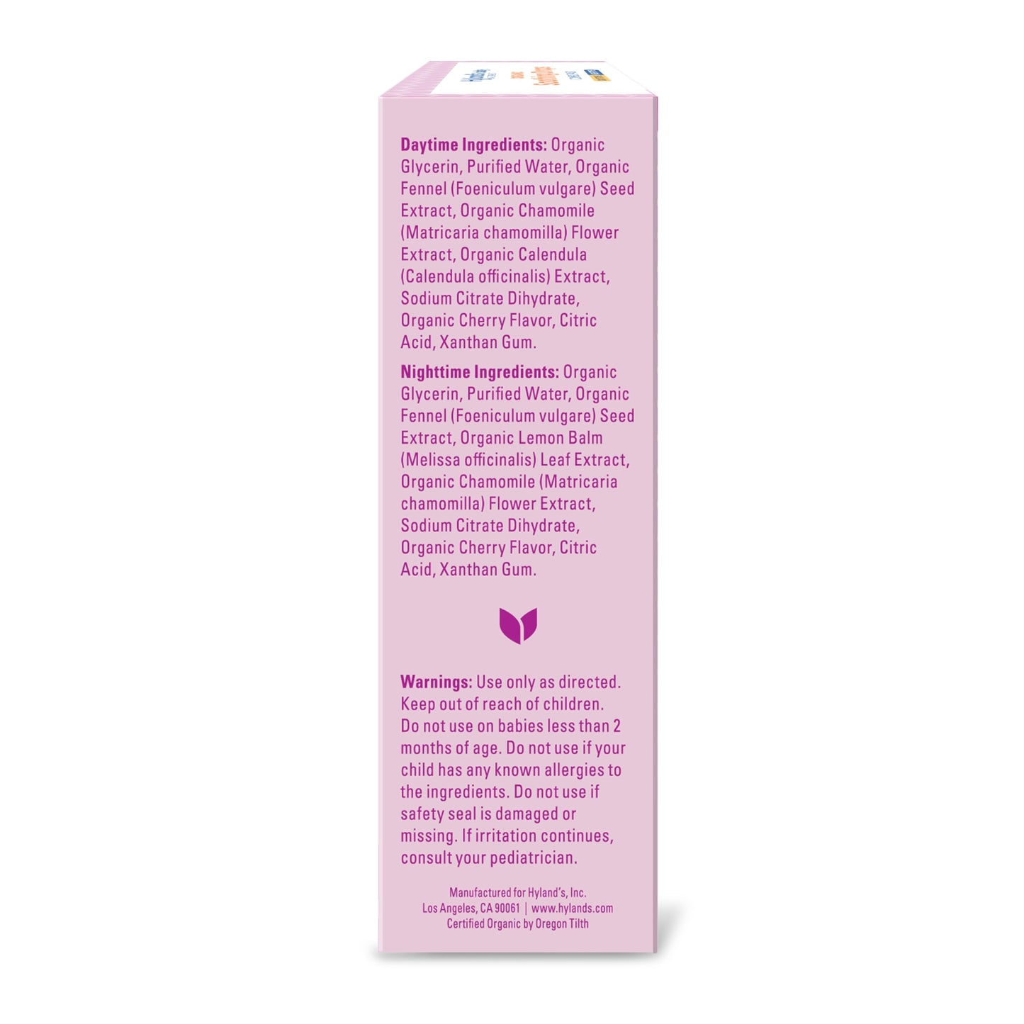 Hyland's Baby Organic Daytime and Nighttime Soothing Drops Combo Pack, Drops for Oral Discomfort, 2 oz.