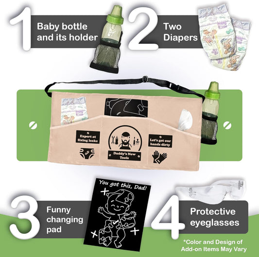 MUNIFICENCE Daddys New Toolbelt with New Tools Baby Shower Present