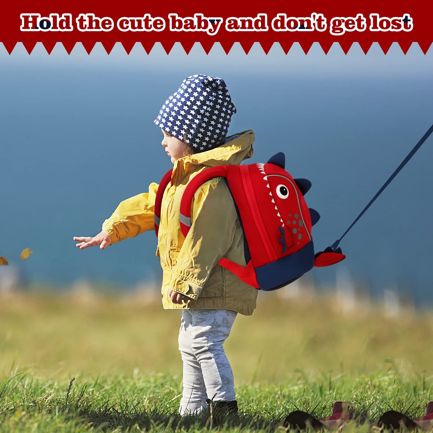 yisibo Rocket Toddler Backpack with Leash,3-6 Years Anti-lost Kids Backpack,Children Backpack for boys girls