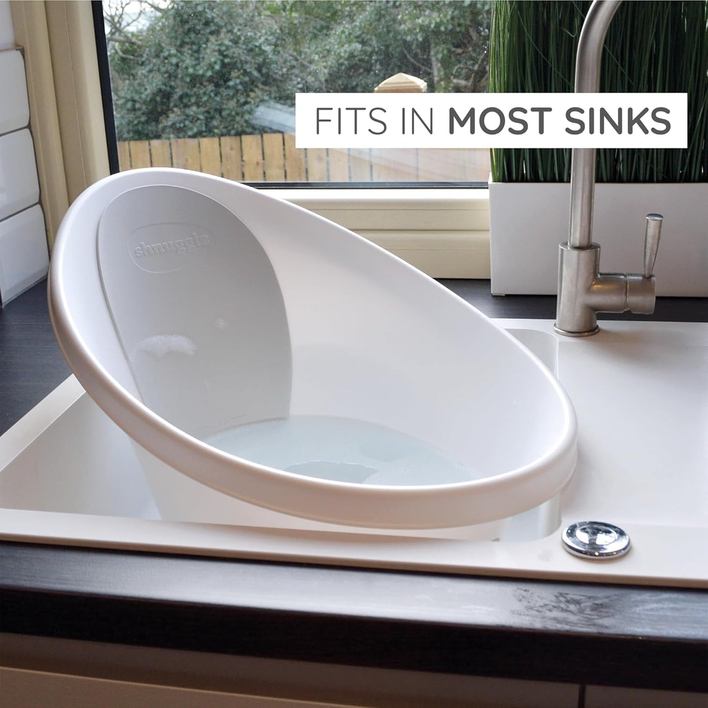 Newborn Baby Bath | Built in Support Bump and Soft Backrest | Suitable from Newborn | Bath Seat Support Includes Plug | Blossom Pink