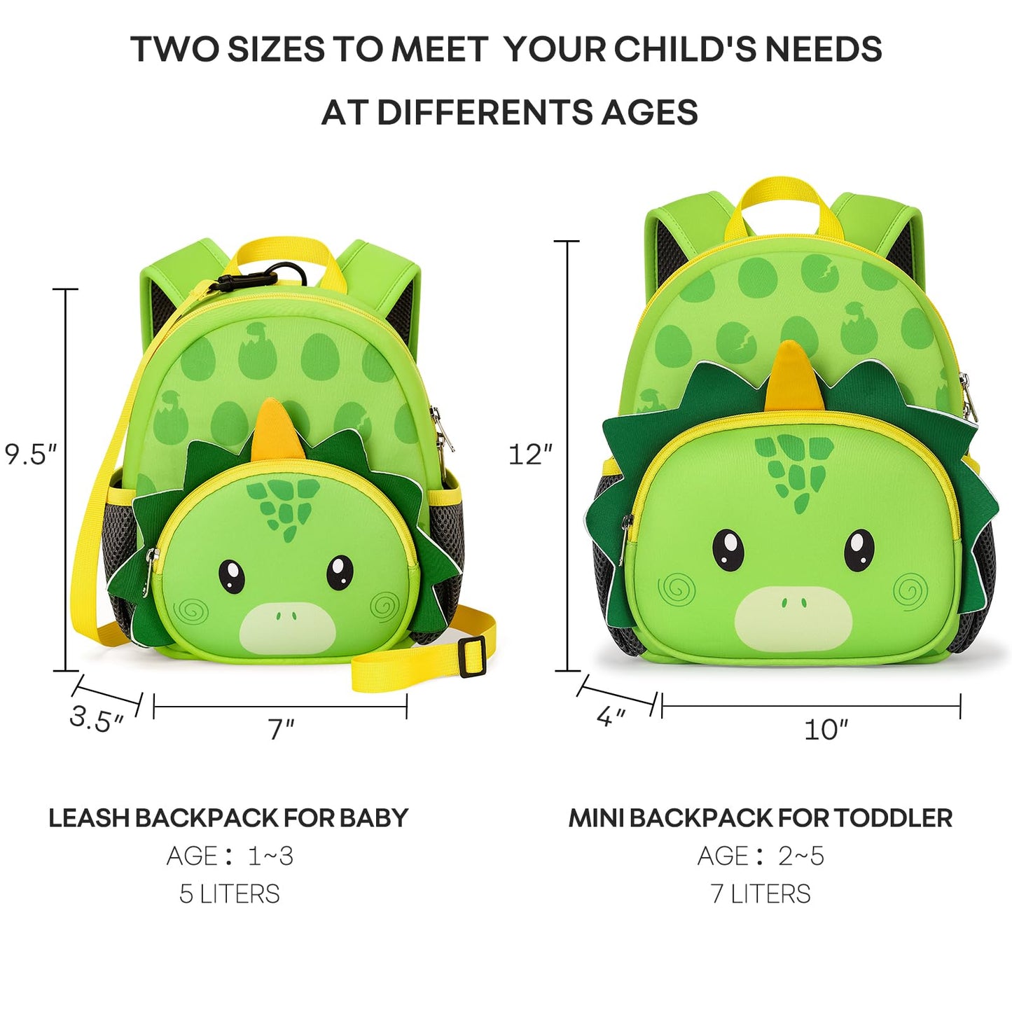 mibasies Toddler Backpacks for Girls 2-4: Baby Preschool Backpack - Kids Unicorn Backpack for Boys Girls - 12inch Mini School Bag