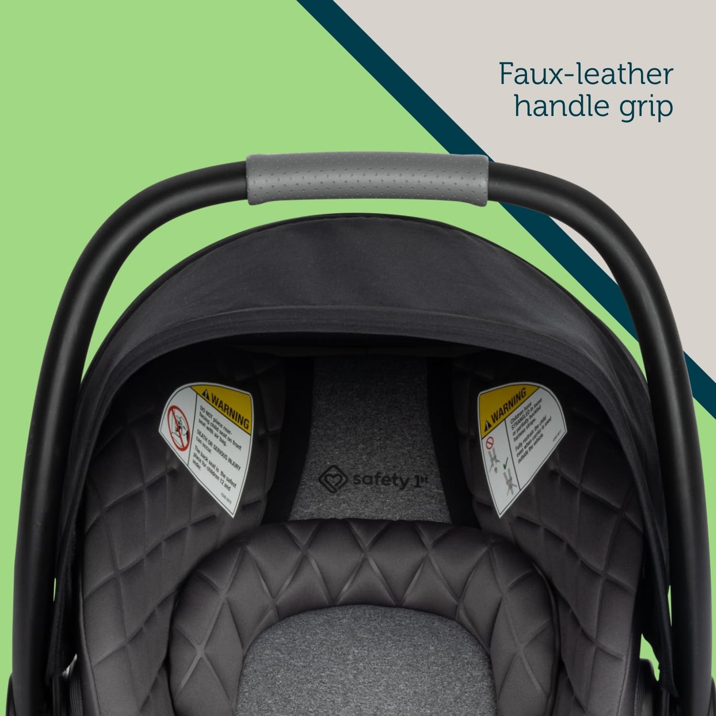 Safety 1ˢᵗ® onBoard™ Insta-Latch™ DLX Infant Car Seat with Base, Baby Car Seat for 4-30 lbs., Rear Facing Car Seat, Beach Rose