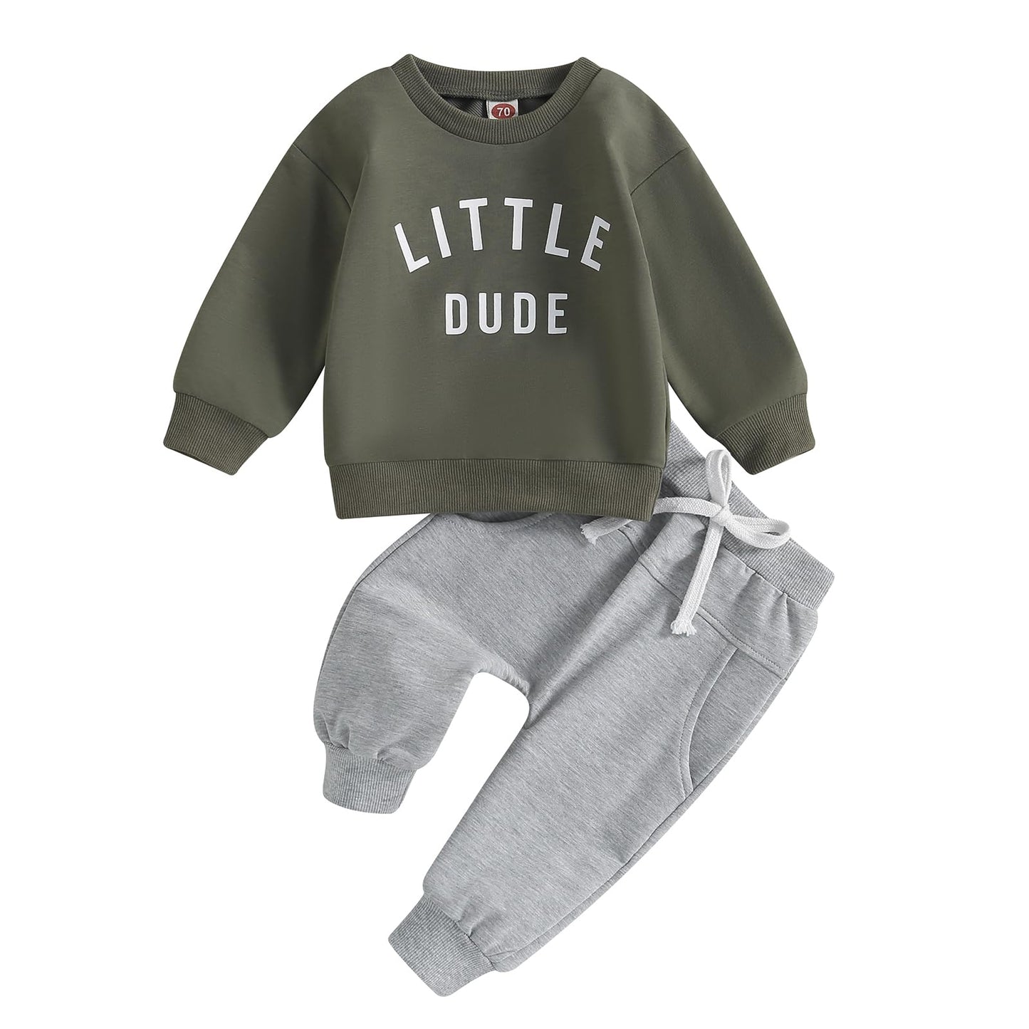 Toddler Boy Clothes Pretty Fly for A Little Guy Outfit Long Sleeve Sweatshirt Top Jogger Pants Cute 2Pcs Set 0-3T
